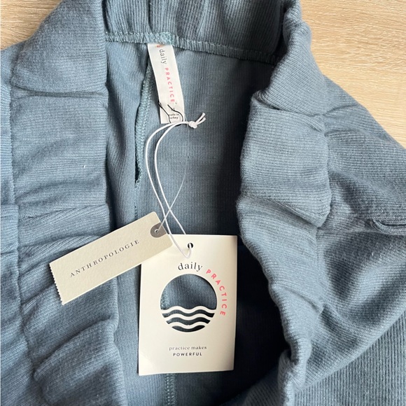 Anthropologie Daily Practice Sweater Pants Womens SZ M Blue Lounge Casual NWT - Picture 5 of 7